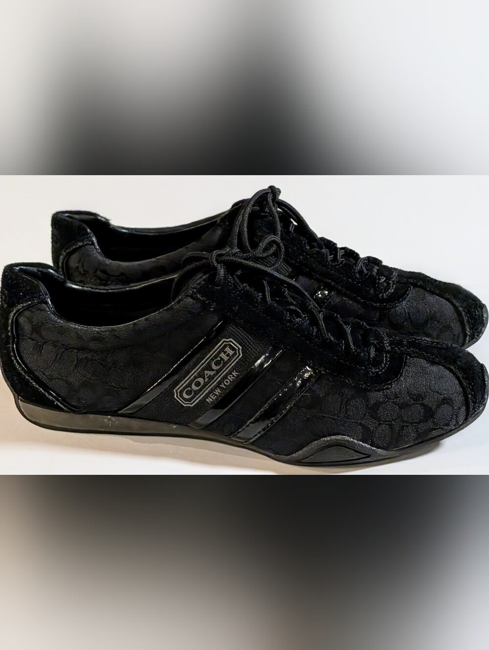 Coach Remonna Signature Y2K Sneakers Women's Size 9 Black